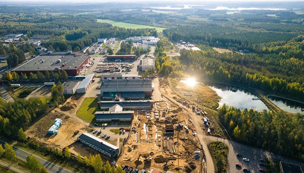 Aerial view of the GTK Mintec area in the Finnish town of Outokumpu. Photo: Geological Survey of Finland / Matti Immonen