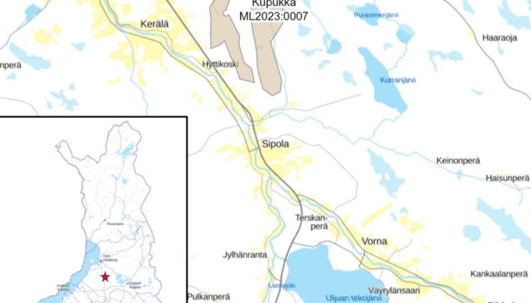 Location of the discovery. Graphite is one of the battery industry's most important raw materials. The newly discovered deposit in Siikalatva could eventually become one of the largest in Europe and help reduce the EU's dependence on imported graphite. Click the X in the upper-left corner to enlarge the image. Map: Kupukan Grafiitti.