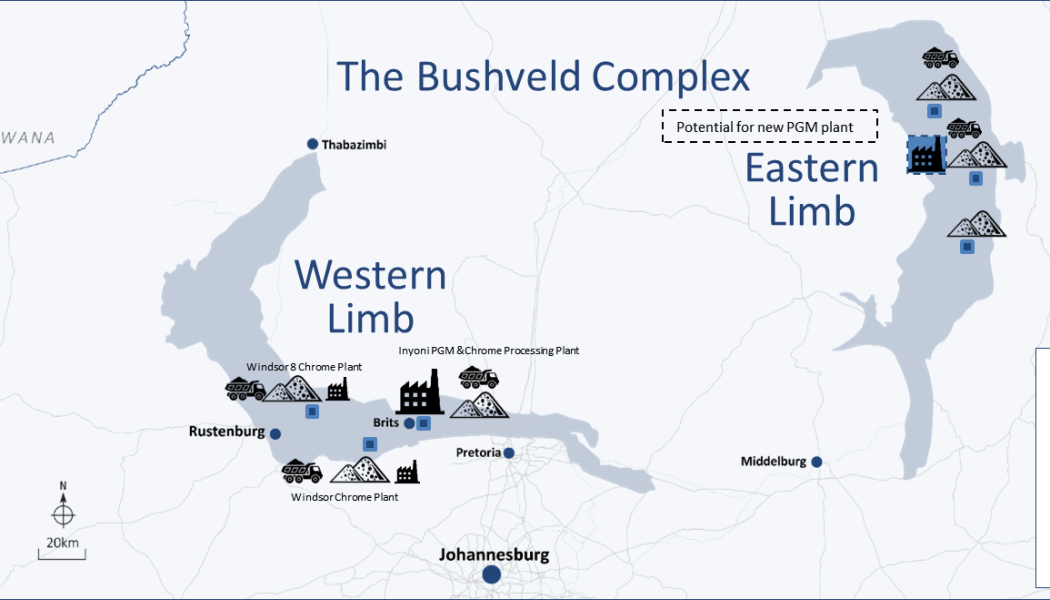 Map: Jubilee Metals Group