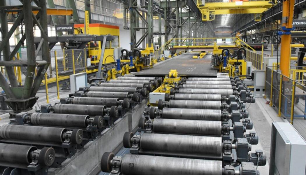 Dillinger France is upgrading heavy plate production at its Dunkirk facility with new automation technology supplied by SMS Group. The modernisation will expand the plant's ability to process high-strength steel grades. Photo: Dillinger.