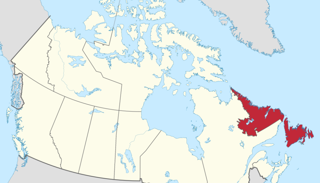 The Atlantic Nickel Project, situated in the Newfoundland mining jurisdiction, covers 21,850 hectares of highly prospective ground with potential for bulk-tonnage, awaruite-style nickel mineralization. Map: MapGrid/Wikimedia Commons 