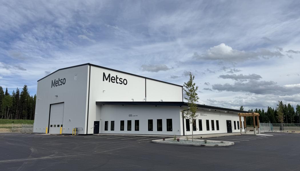 The new service center in Prince George, British Columbia, will further strengthening support for gold and copper operations across Western Canada. Photo: Metso