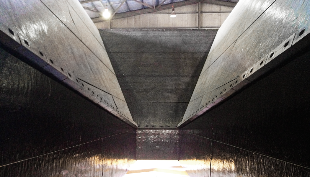  XAlloy chute solution. Photo: Metso