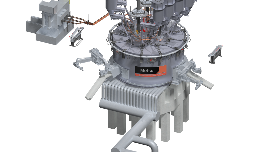 The Outotec Mineral Wool Furnace design. Photo: Metso