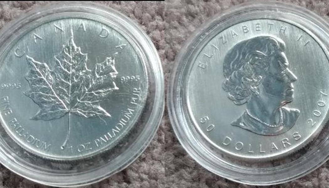 High-value palladium coins. Photo: Wikimedia Commons License. Credit: Snd3054