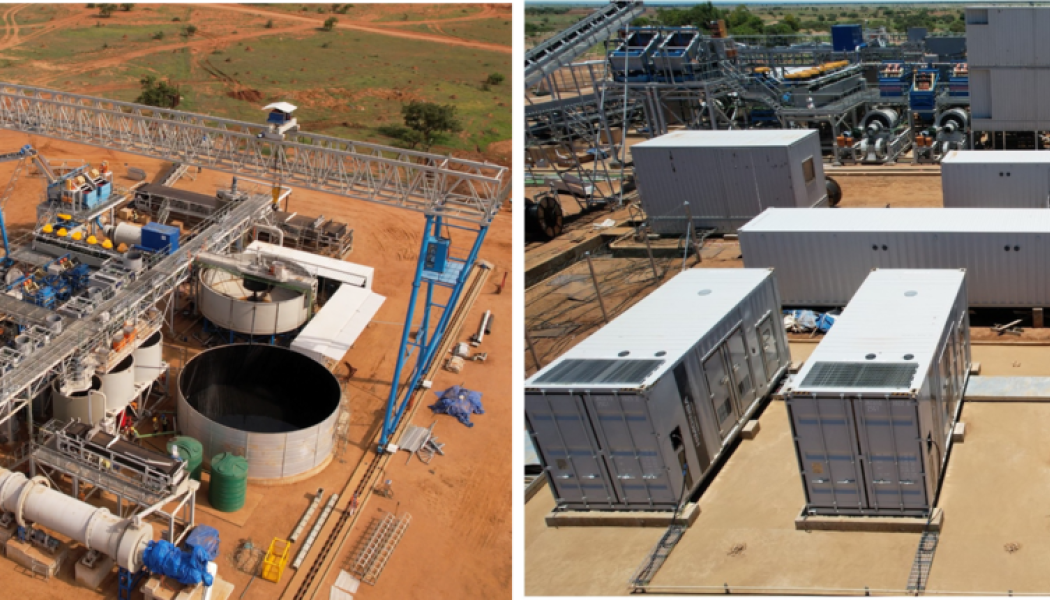 Image: Molo Mine Processing Plant (left) and Thermal Facility (right). Photo: NextSource Materials