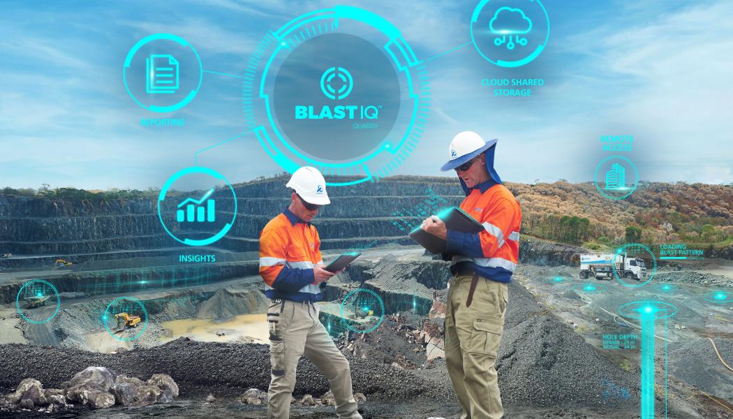 Streamlined and improved blasting through BlastIQ™ Quarry smart and Integrated solutions. Image courtesy: Orica