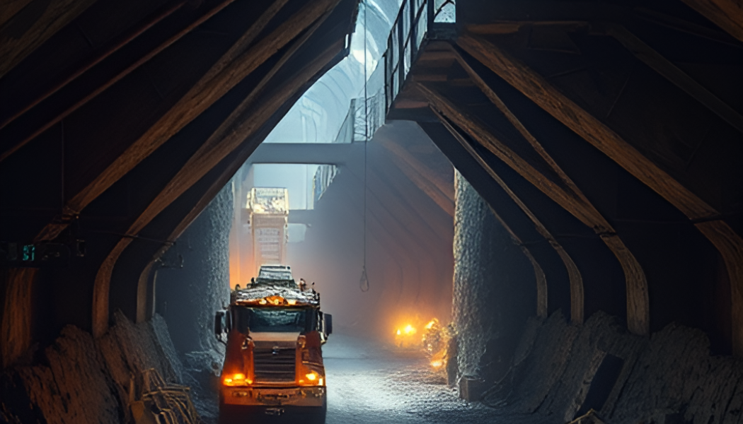 With long shifts, fatigue can become a hazard in underground mining. AI generated image. 