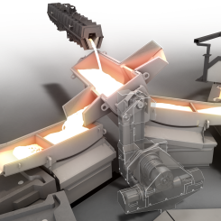 One key aspect of the anode casting equipment is its modularity. Photo: Metso
