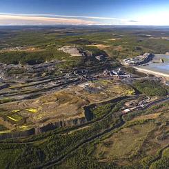Aerial view of LKAB’s mining operations in Malmberget, Gällivare. Photo: LKAB.