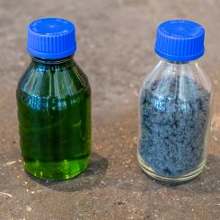 Grinding sludge and ferrous chloride. Photo: SKF