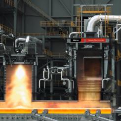 Metso flash smelting furnace. Photo: Metso