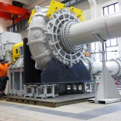 The new test rig in Sala complements Metso's network of pump testing, engineering and development facilities in Sweden, Peru, Australia and India. Photo: Metso