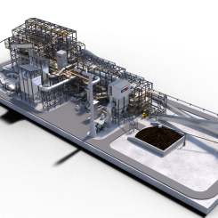 The compact sized plant will have a capacity of 1.5MTPA, with pellet production expected to begin by mid-2027. Image courtesy: Metso