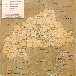 Burkina Faso. Map: Wikimedia Commons