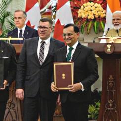 The uranium supply agreement was signed during an official visit where Canadian Prime Minister Mark Carney met Indian Prime Minister Narendra Modi in Mumbai and New Delhi. Canada is a major uranium producer, while India is rapidly expanding its nuclear capacity. Photo: @PremierScottMoe/X