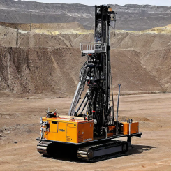 Explomin is one of the largest South American drilling contractors. Drill rig. (AI generated image).