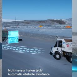 Huawei Cloud CVADCS is an intelligent vehicle-cloud synergy platform developed by Huawei Cloud, designed to empower the mining industry with smart driving with advanced connectivity, data analytics, and AI-driven solutions.  Photo: Huawei