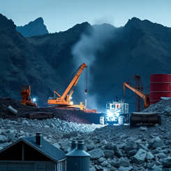 The SWA project is expected to be one of the world’s first commercial-scale Direct Lithium Extraction (“DLE”) facilities. The project, located in Lafayette and Columbia Counties, Arkansas, is expected to produce 45,000 tonnes per annum of lithium carbonate. AI generated image.