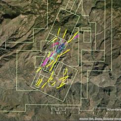 Tahaehueto modeled and prospective veins. Image: CNW Group/Luca Mining Corp 