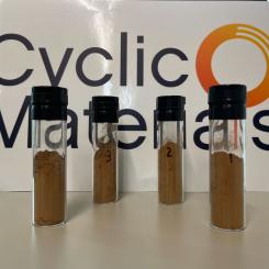 Mixed rare earth oxide samples recycled by Cyclic Materials. Photo: Business Wire