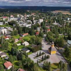 Centre of Orivesi municipality.  Earlier mining activities have also influenced public opinion in Orivesi in the region. Photo: Wikipedia Commons Lic. Credit: Orivesi Municipality