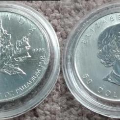 High-value palladium coins. Photo: Wikimedia Commons License. Credit: Snd3054