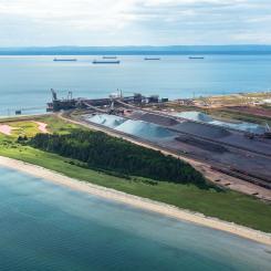 IOC, port facility in Sept-Iles, Canada. Photo: Rio Tinto