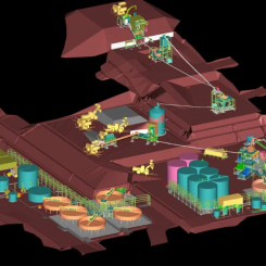 The new Zgounder process plant’s 3D model. Credit: Aya Gold & Silver