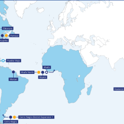 Newmont operations and projects around the world. Map: Newmont