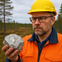 Ilmenite, a titanium-rich ore found in western Finland, could become a key resource for the EU and NATO. Illustration: AI-genererad bild. Ej ett fotografi.
Upphovsrätt © Conventus
