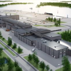 The new electrified and integrated steel mill in Luleå, Sweden. Illustration: SSAB
